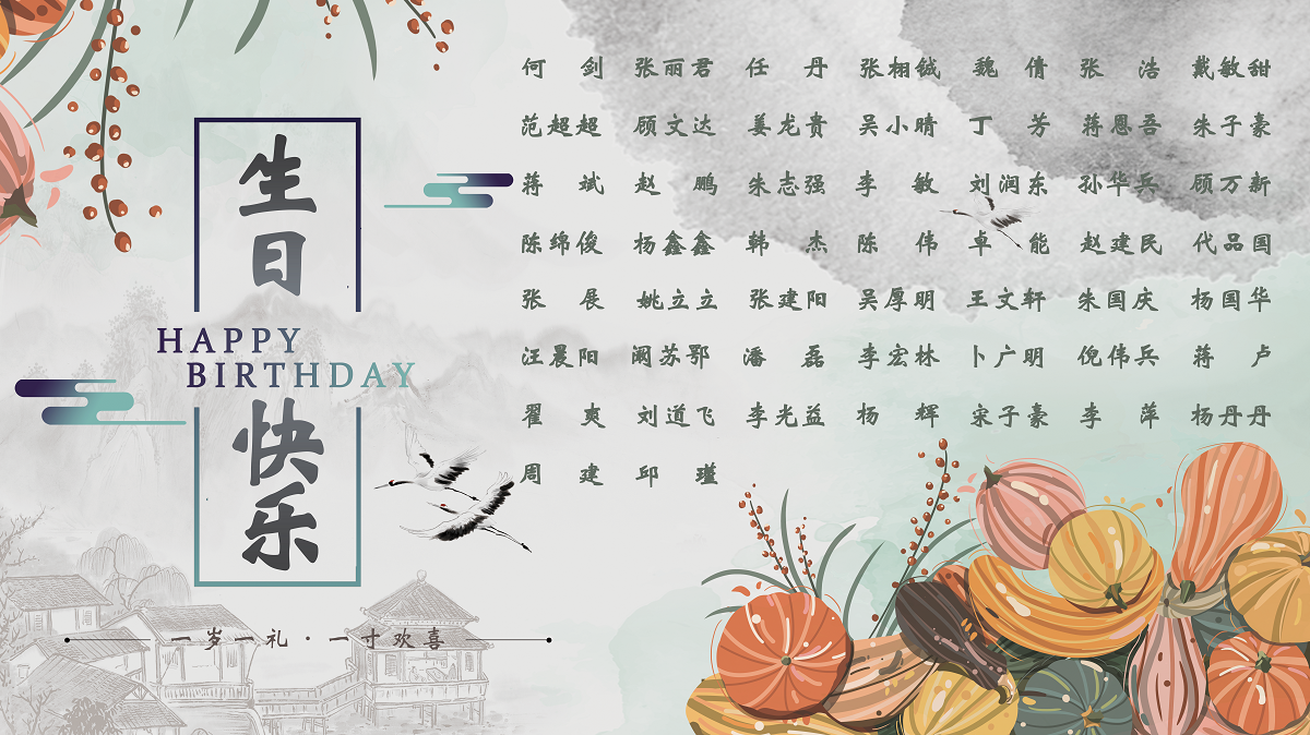 【生日祝?！抗ё?0月生日的員工生日快樂(lè )！