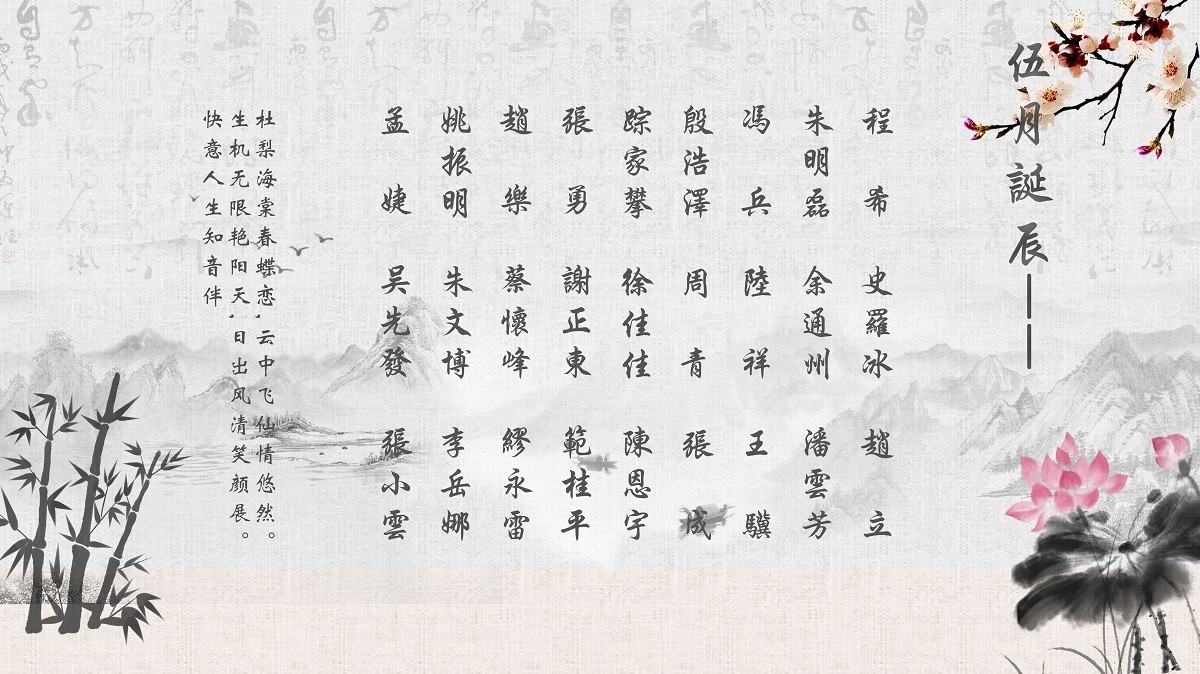 【生日祝?！抗ё?5月生日的員工生日快樂(lè )！